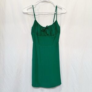 Aritzia Sunday Best Delilah Long Sleeve Dress in Green